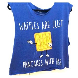 Blue tank top (cropped)